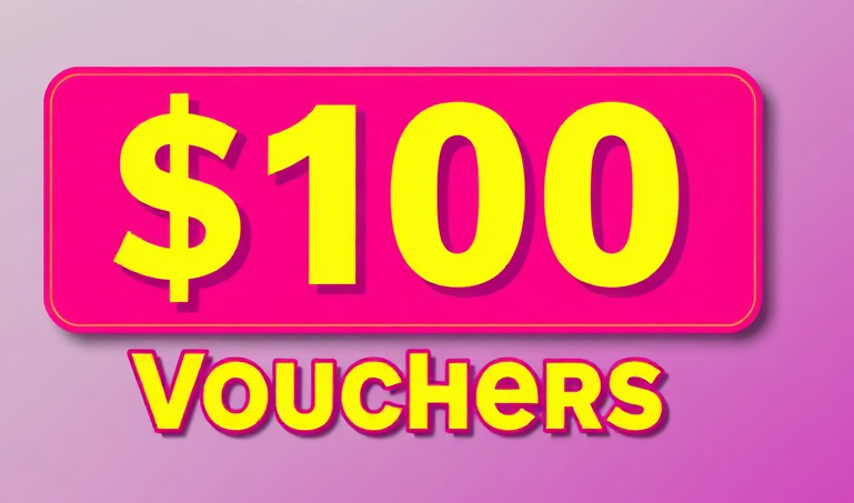 A vibrant banner ad showcasing current discounts